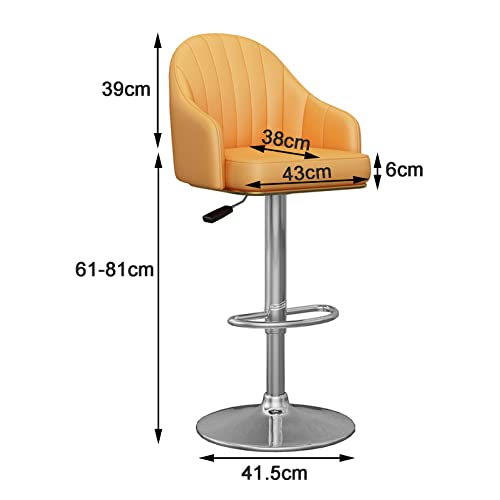 Tabouret de bar réglable avec dossier confortable pour éviter le mal de dos