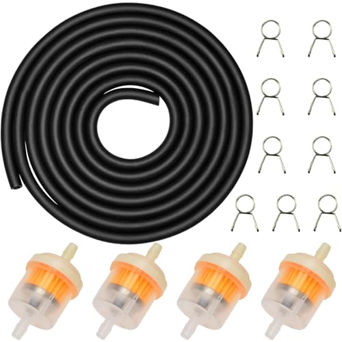 Sinirttou Benzinfilter, Motorrad Benzinschlauch Kit, Kraftstofffilter 5mm,Benzinfilter mit 2M Kraftstofffilterschlauch+8 Schlauchschellen,Benzinfilter für Filtern Aufsitzmäher Rasentraktor Motoren Sinirttou Benzinfilter, Motorrad Benzinschlauch Kit, Kraftstofffilter 5mm,Benzinfilter mit 2M Kraftstofffilterschlauch+8 Schlauchschellen,Benzinfilter für Filtern Aufsitzmäher Rasentraktor Motoren