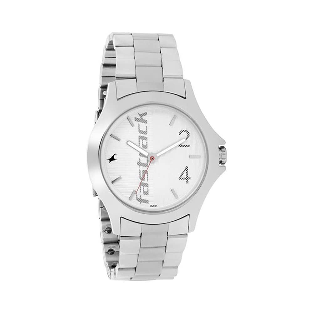 Fastrack Men Stainless Steel Straight Lines Analog Black Dial Watch-Nn3220Sm01/Np3220Sm01, Band Color-Silver (B07VRCQJZM) Amazon Price History, Amazon Price Tracker