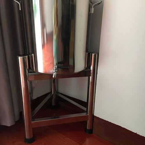 Marco de soporte móvil de acero inoxidable resistente para cubos de aislamiento térmico y ollas de sopa, diseño triangular para una fácil movilidad