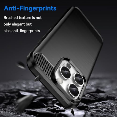 Coque iPhone 16 Pro fine en TPU robuste avec protection antichoc noire - 3