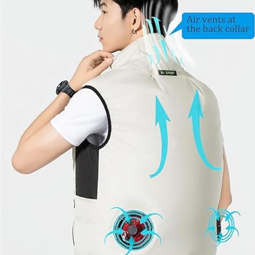 Japanese Fan Jacket, Noraui Fan Jacket, Men's & Women's Summer Outdoor Cooling Vest with Double Fan-Stay Cool4