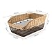 predolo Bicycle Rear Basket Storage Box Easy to Install with Elastic Net Cargo Rack Bike Basket for Grocery Shopping Picnic Men Women, Brown