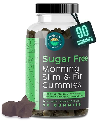 Eleva-Nutrition-Sugar-Free-Morning-Slimming-Gummies-Delicious-and-Nutritious-Gummies-with-101-Extracts-of-Green-Tea-Garcinia-Caffeine-for-Weight-Management-90-Count