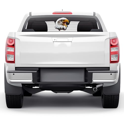 Image of American Bald Eagle Head Sticker - Patriotic Vinyl Decal for Car Truck Wall Laptop (3 inch x 3 inch)