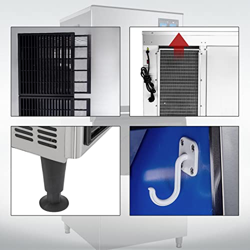 Vevor Flake Ice Machine 496 Lbs/24 H Commercial Ice Machine Maker,Snowflake Ice Maker With 353 Lbs Ice Storage Capacity, Commercial Snow Flake Ice Maker, With Water Filters #TOP7