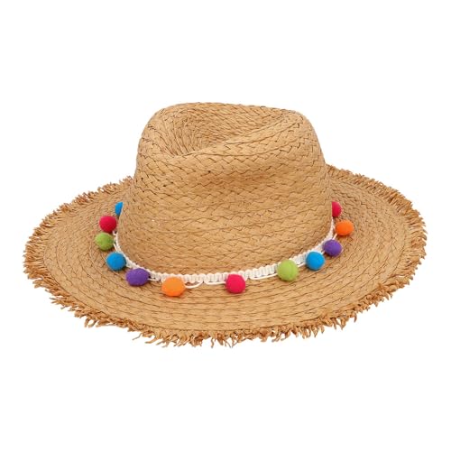 Boland - Chapéu de palha para adultos, chapéu para disfarces, carnaval e festas temáticas, toucados