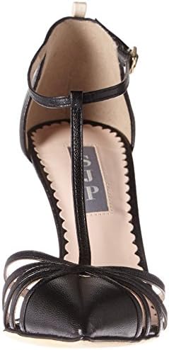 SJP by Sarah Jessica Parker Women's Carrie Closed Toe T-Strap Ankle Pump, Black, 39.5 EU/9 M US | Image 1