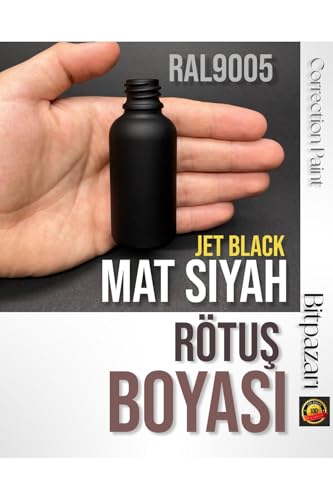 Mat Siyah Rötuş Boyası 20 ml RAL9005, RAL9005FLEA