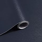 Safiyya Peel and Stick Wallpaper Dark Blue Contact Paper Solid Color Decorative Self Adhesive Removable Wallpaper Modern Contact Paper for Wall Vinyl Roll 118