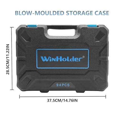 WinHolder Ratchet Wrench Socket Set DIY Tools, Bits, with Case (94PCS) 3 WinHolder Ratchet Wrench Socket Set DIY Tools, Bits, with Case (94PCS) - Image 3