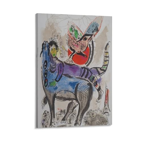 Impression Marc Chagall vache bleue poésie et douceur pour chambre