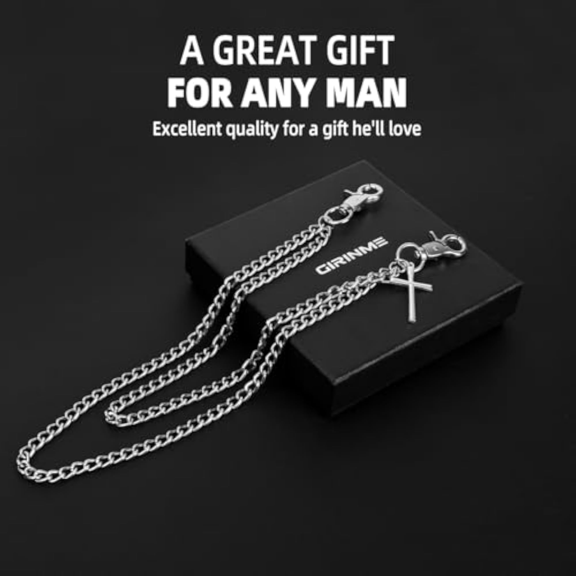 Gothic Double-Layer Wallet Chain for Men and Women
