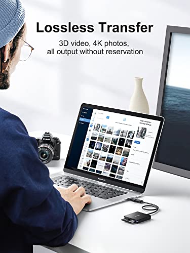 Cfast Card Reader, Byeasy Cfast 2.0 Reader Via Usb 3.0 Or Usb C Port, Portable Professional Cfast Memory Card Reader With Thunderbolt 3 Port Using For Sandisk, Lexar, Transced, Atomos, Snoy Card More #TOP3