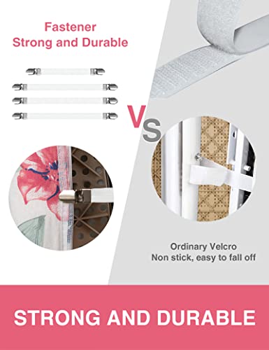 Ironing Board Cover and Pad 15"x54" Extra Thick Natural Cotton, Scorch and Stain Resistant Padding, Standard Size Iron Board Cover with Fasteners Heavy Duty Elastic Edge, Heatproof