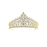 Metallart: Zinklegierung. Tiara mit Strasssteinen, Krone, Haarschmuck, Zirkon Prinzessin Noiva Diadem Brautschmuck Hochzeit Haarschmuck