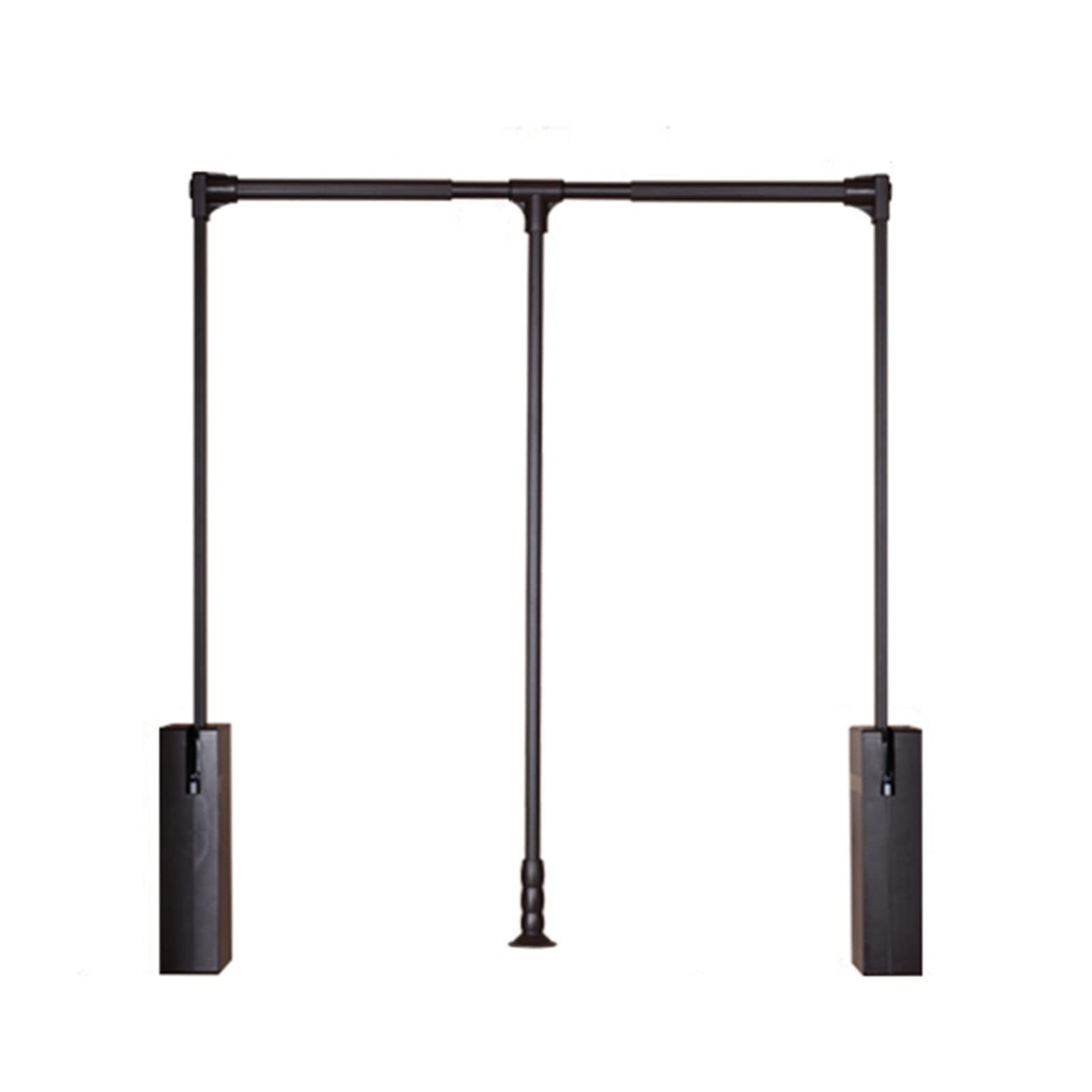 AYCDL Pull Down Wardrobe Rail, Pull Down Hanger Rod, Adjustable Side Mounted Pull Down Closet Rod, Retractable Wardrobe Lift Hanger nizer Storage System Soft Return,A-66-89CM (26-35in)