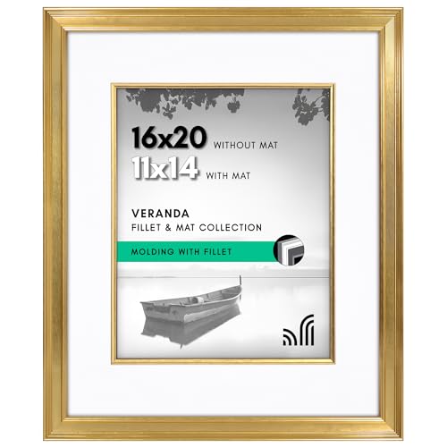 Americanflat 16x20 Picture Frame with Decorative Inner...