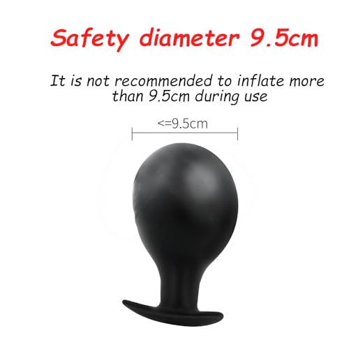 Knebel Aufpumpbar, Silikon Knebel Sex Sm Groß Penisknebel Für Bondage, Knebel Mund Dildo Schwarz Knebel Gag Inflatable Penis Mundball Verstellbarer Fetisch Sexspielzeug Mundknebel Für Frauen