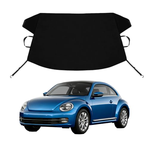 Image of Beetle Custom Windshield Cover for Ice and Snow VW Beetle Heavy Duty 600D Oxford Fabric Windshield Protector Fit Waterproof Frost Snow Cover Winter Car Accessories