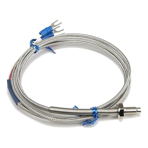 Sensor PT100 M6 con cable blindado metálico para mediciones estables 2