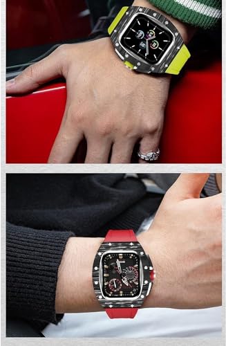 Boîtier carbone Apple Watch 45mm cadeau idéal homme luxe - 4