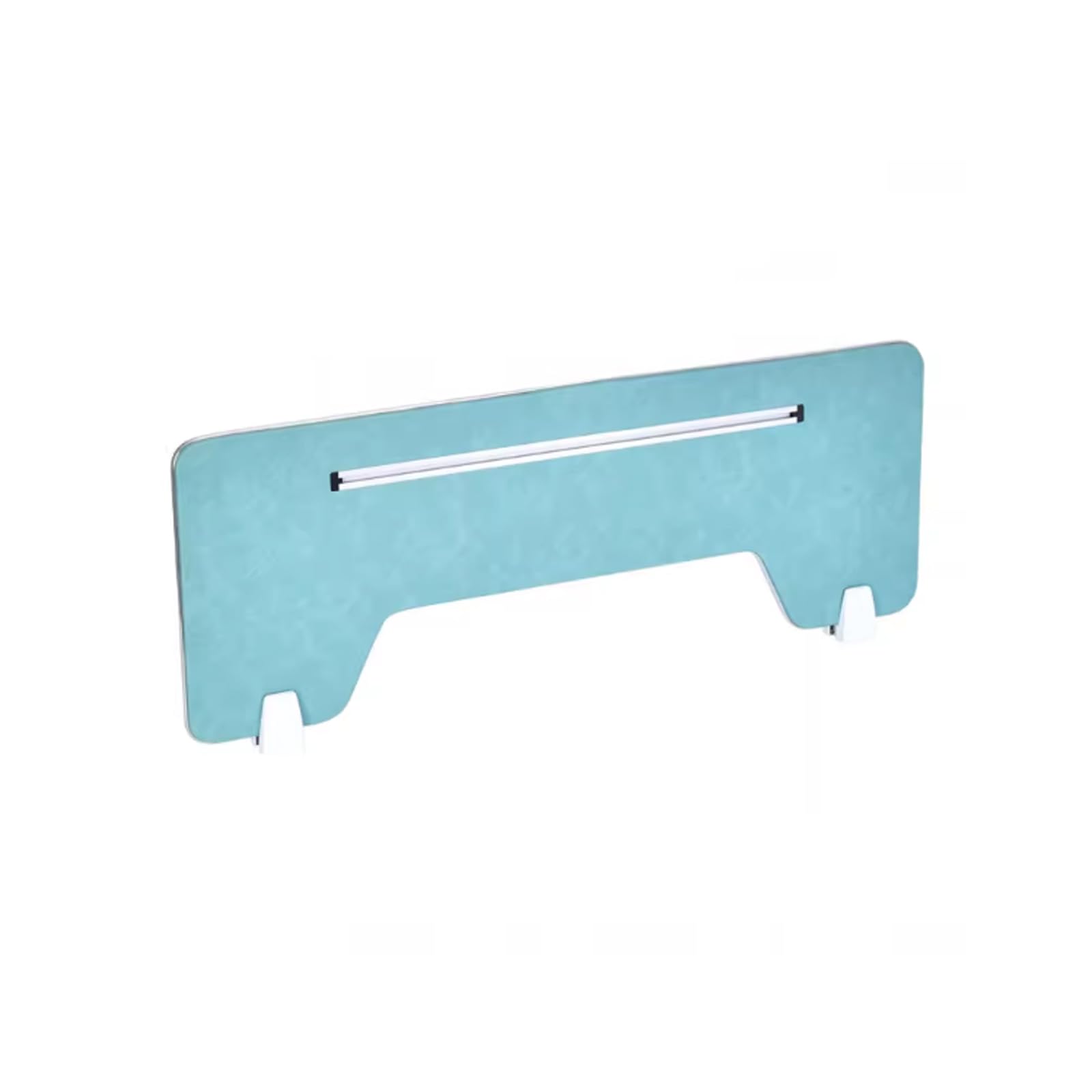 Separador de Escritorio de Madera con Panel de Cuero, mampara de privacidad para Oficina, Pantalla Independiente para Mesa de Trabajo, Barrera Protectora con Abrazaderas.