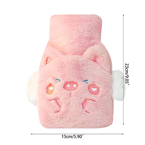 Bouillotte sac d'eau chaude peluche et chauffe-mains portable pour soulager la douleur - 6
