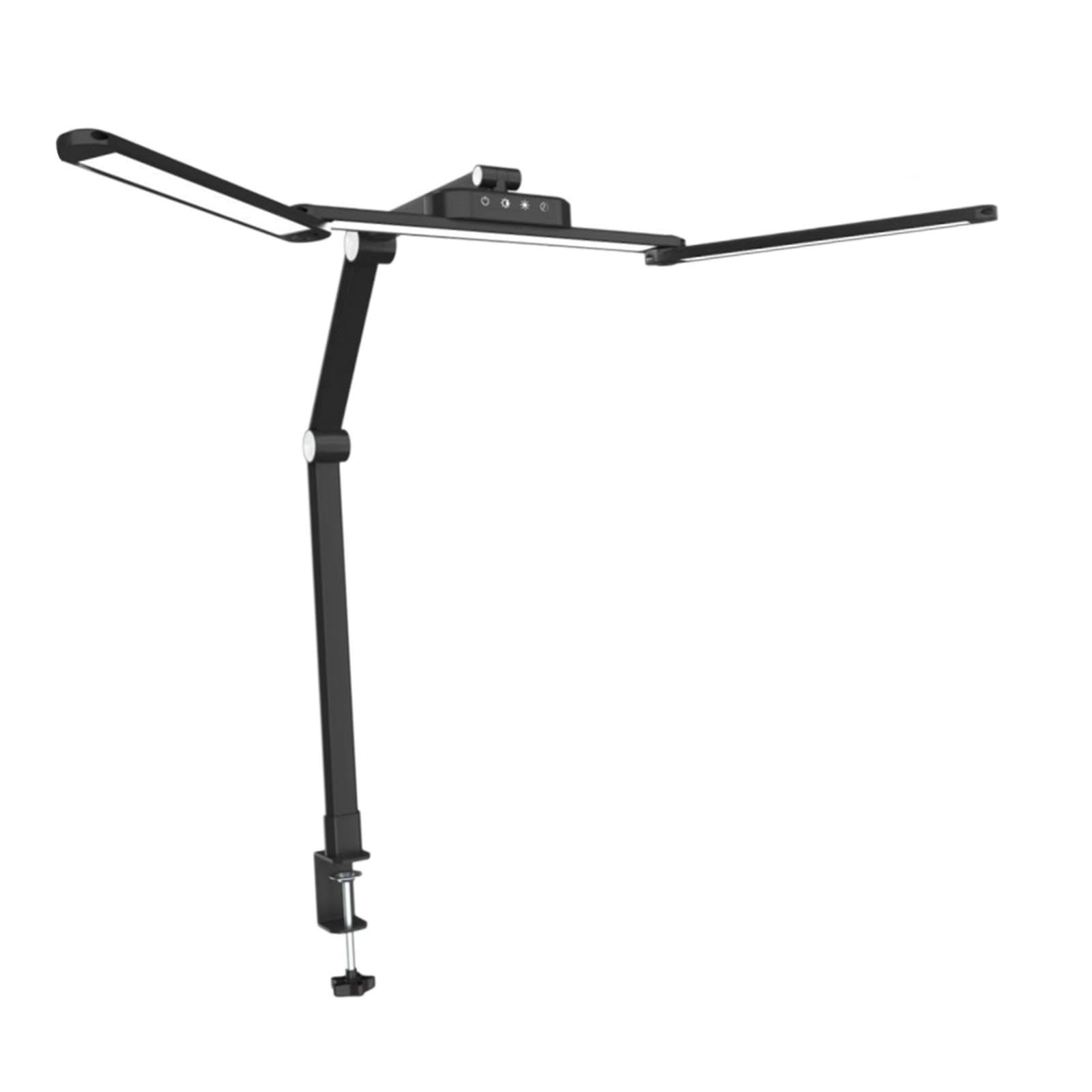 MagiDeal Lampada da scrivania a LED con morsetto Lampada da lettura Telecomando Braccio regolabile Lampada da scrivania Lampada da tavolo per studio Computer