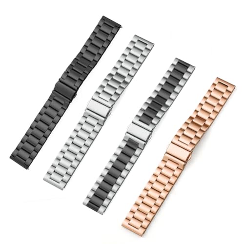 Antfly Correa de Reloj de Metal 22mm, Acero Inoxidable de Liberación Rápida para Hombres y Mujeres - 20mm 22mm (22MM, Plata) - imagen 7