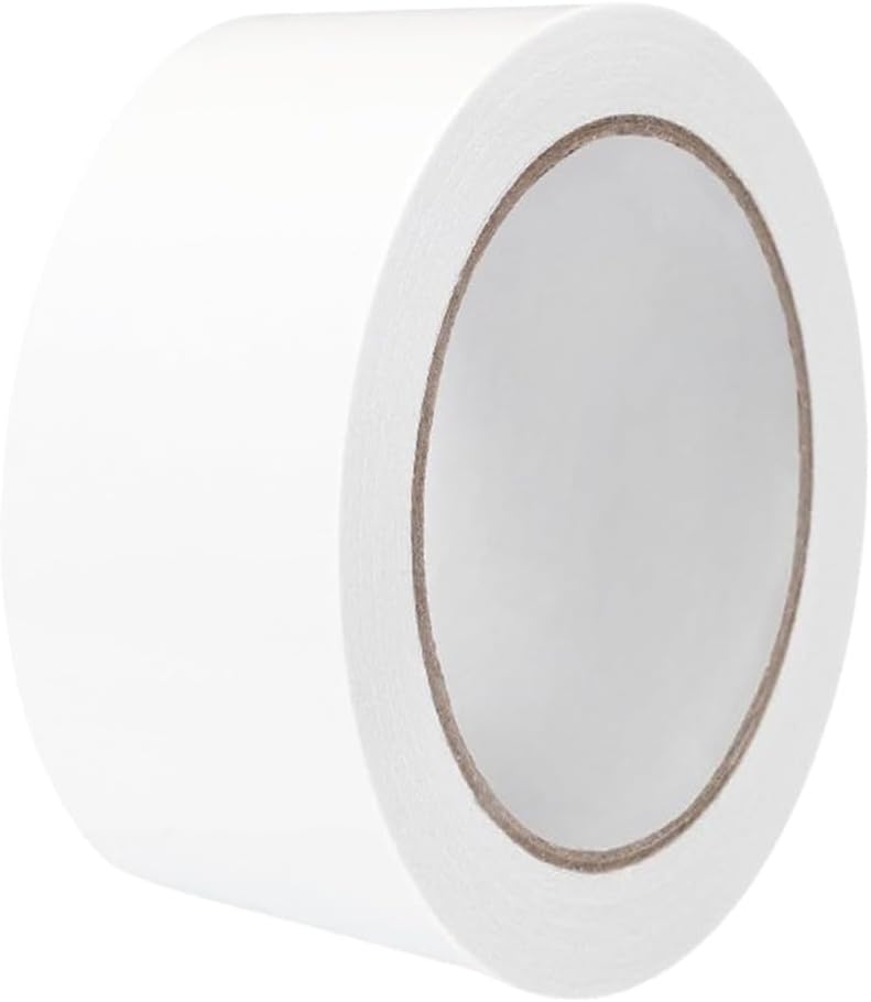 MARKQ Double Sided Tape | 2" x 20 Yards Adhesive Sticky Tape for Arts, Crafts, Photography, Scrapbooking, Card Making, Gift Wrapping & Office School Stationery Supplies (Pack of 1)