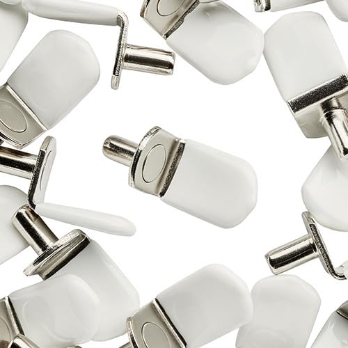WidgetCo 5mm Nickel "L" Shelf Pins w/Vinyl, Glass Shelf Supports (Qty 250)