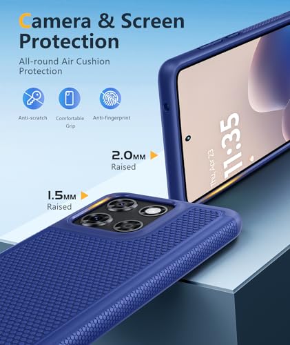 Image of FNTCASE for Moto G Stylus 2026 /2025 Case: Motorola G Stylus 2025 Case 14FT Military Grade Drop Protection with Screen Protector Shockproof Non-Slip Matte Dual Layer Phone Cover - 6.7 inch (Navy Blue)