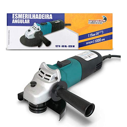 Esmerilhadeira Angular Lixadeira Rolamentada 4.1/2 115mm 820w 220v