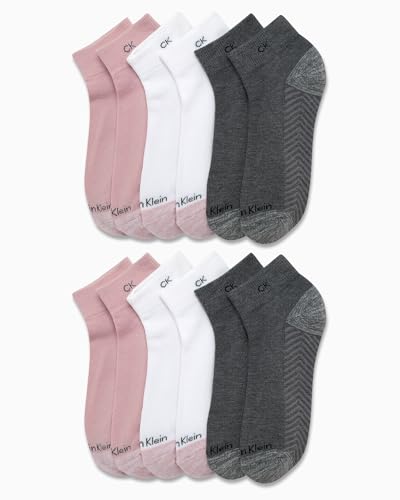 Calvin Klein Womens Quarter Socks - 12 Pack Cushion Athletic Ankle Socks for Women for Sports and Running (Sizes: 4-10)2