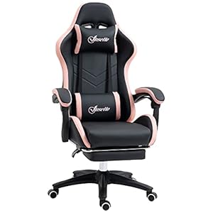Chaise Gaming Ergonomique Repose-Pieds télescopique Vinsetto