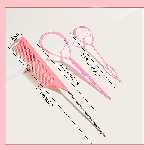 Set de 3 herramientas para cola de cabello miniatura 5