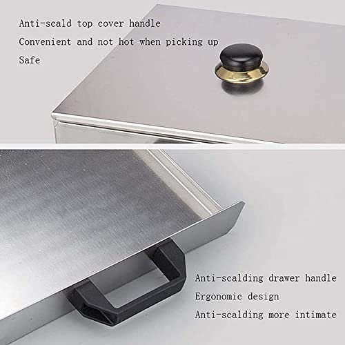 KANBUN Multifunction Cooking Machine, Household 2-Layer Rice Noodle Rolls Machine, Openable Top Lid Food Steamer, Food Cuisine Cooker - Image 6