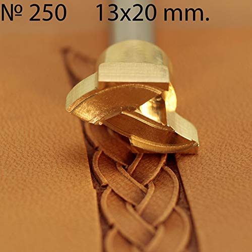 Timbro strumento in pelle, artigianato in ottone