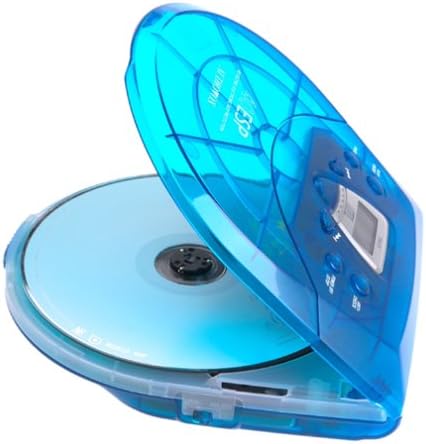 Audiovox CE-145B Personal CD Player with 40-Second Anti-Skip Protection (Translucent Blue)