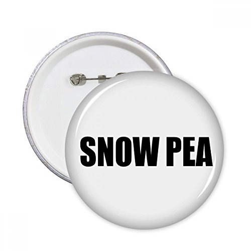 Badge rond Pois légume neige M pour décoration vêtement
