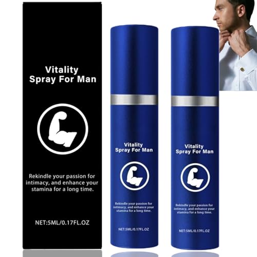 2PCS Vital Sprays oil for Men 5ml Mens Spray oils Mens Long-Lasting&Powerful Spr/ay Spr/ay for Men Enhance Confidence Safe&Effective