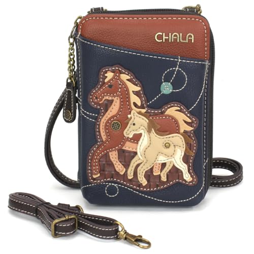 Image of CHALA Wallet Crossbody Cell Phone Purse - Women Faux Leather Multicolor Handbag with Adjustable Strap
