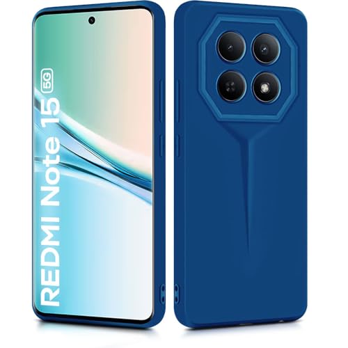 Image of WOW IMAGINE Back Cover for Mi Redmi Note 15 5G 2025 | Poco M8 5G | Blade Series Ultra Thin Case with Lightweight Design | Camera Protection | Soft Matte Silicone Flexible Mobile Case - Blue