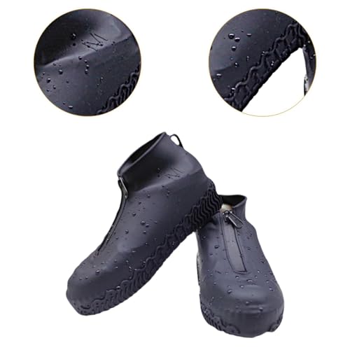 Cubierta de zapatos impermeable reutilizable de silicona con cremallera L 3