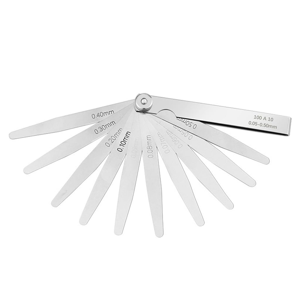Stainless Steel Feeler Gauges Standard Offset Valves Thickness Gauges Tool For Measuring Gaps Width Thickness Woodworking