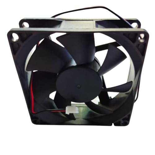 Image of TM&W DC Axial Case Cooling Fan. SIZE : 8x8x2.5cm, 80x80x25mm, SUPPLY VOLTAGE : 12VDC, Color : Black | Cooling Fan useful for egg incubator Mini cabinet (12v dc fan pack of 3 pc)