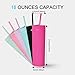 sweet grain Multicolor Skinny Tumblers with Lids and Straws(6 Pack) - 16oz Matte Pastel Colored Skinny Acrylic Tumblers, Double Wall Plastic Tall Skinny Tumblers Bulk for Cold Hot Drinks