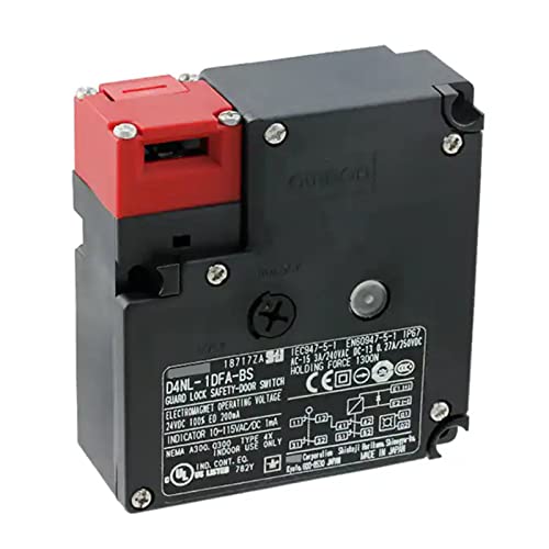 D4NL-1DFA-BS Safety Interlock Switch, IP67 Waterproof Door Lock for Industrial Machinery Guarding