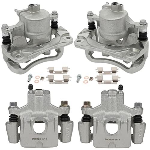 Image of SCITOO Front Rear(Left+Right) Brake Calipers With Bracket 19B2714 19B2715 19B2697 19B2696 Compatible For Toyota Avalon 2005-2007 For Toyota Camry 2005-2006 For Toyota Solara 2004-2008